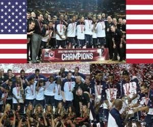 пазл Соединенные Штаты Чемпионы мира по баскетболу 2010, Турция